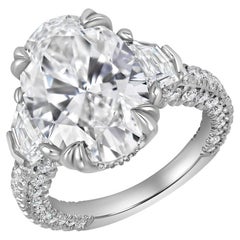 6 Carat Oval Diamond Ring Brilliant White SI 18K Gold Heirloom-Worthy Glow