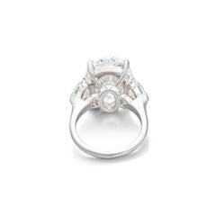 6 Carat Oval Statement Brilliant White VS Heirloom-Worthy Glow Diamond Ring
