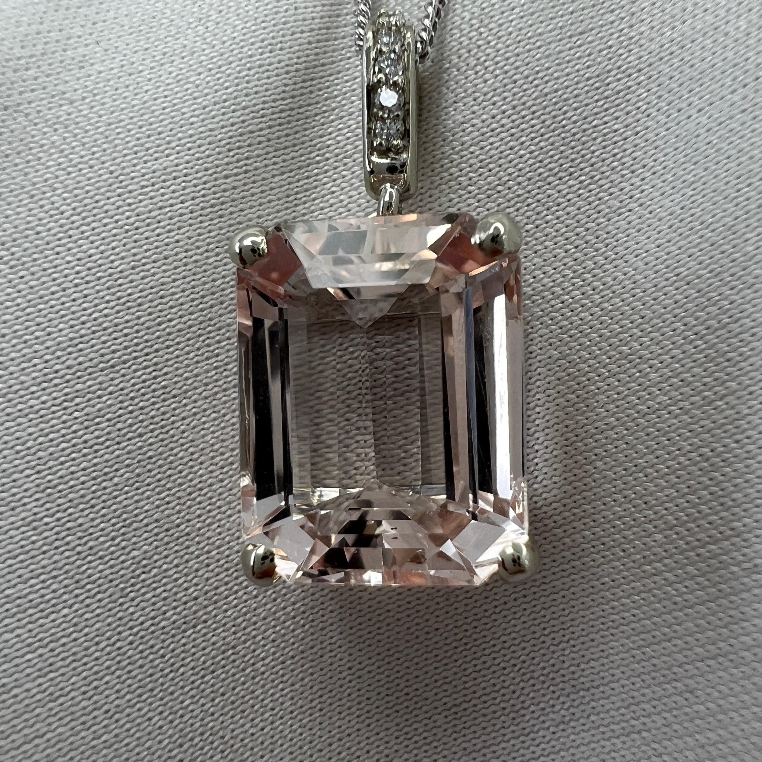 peach diamond necklace