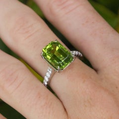 6 Carat Peridot Ring