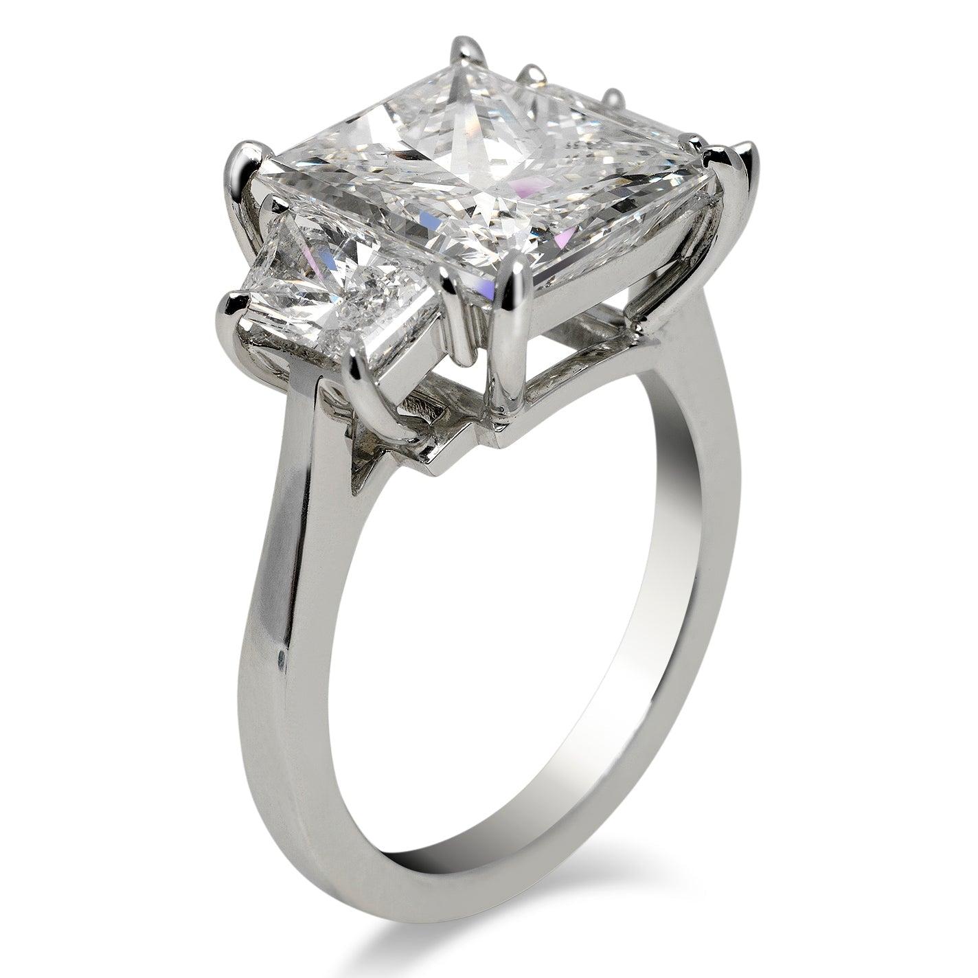 6 carat princess cut diamond ring