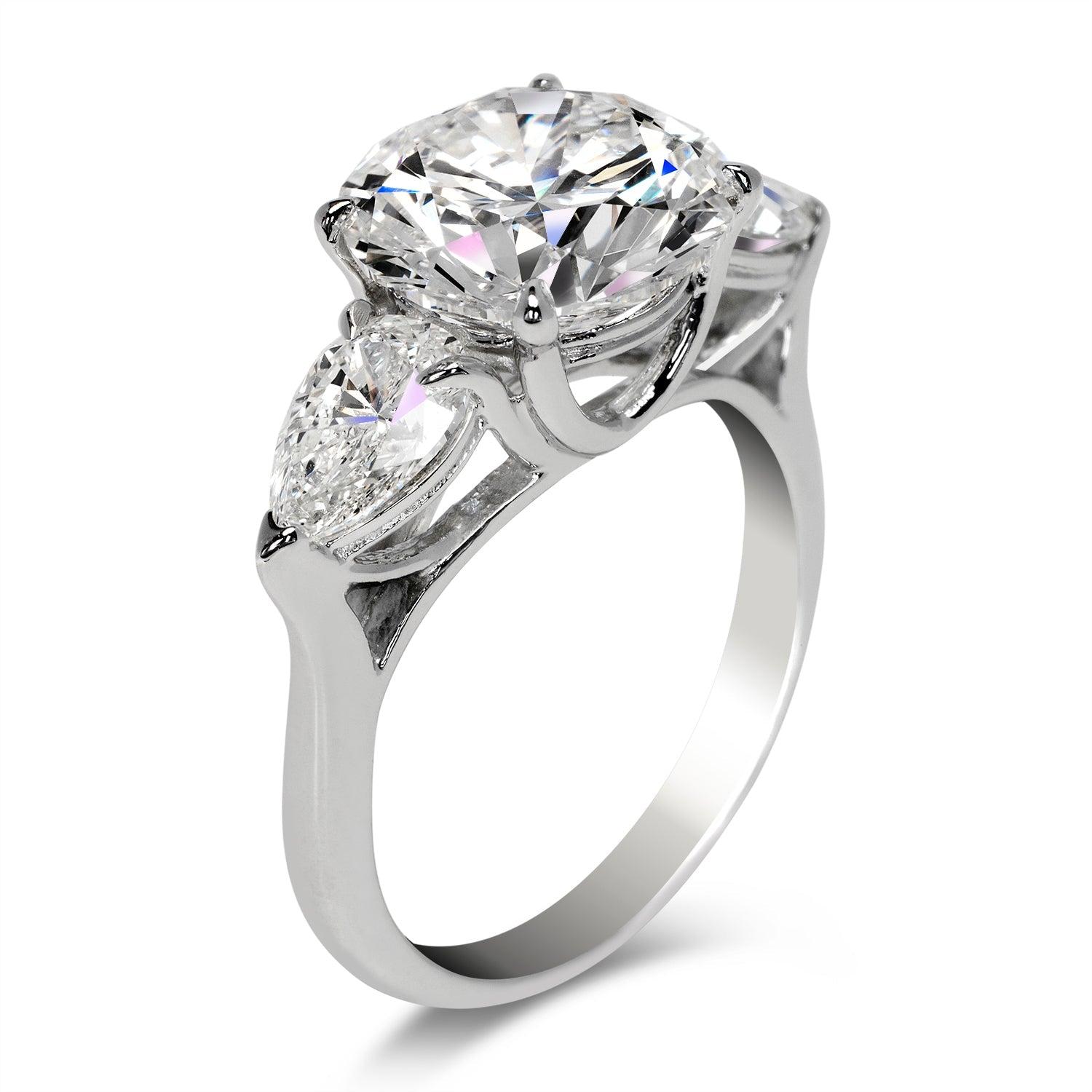 6 Karat Rundschliff Diamant Verlobungsring GIA zertifiziert H VS1 im Zustand „Neu“ im Angebot in New York, NY