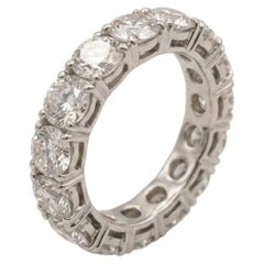 6 Carat Round Diamond Eternity Band in Platinum