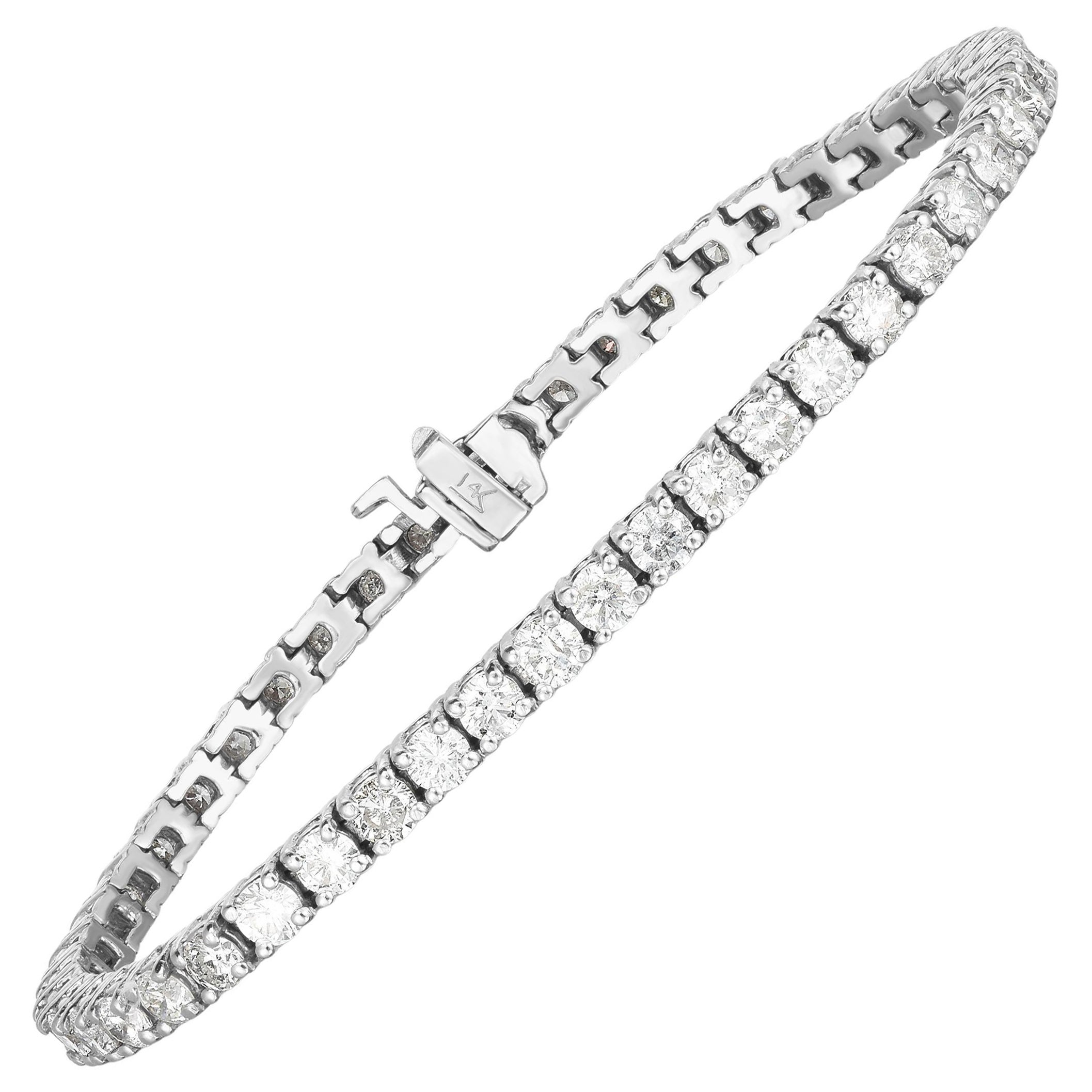 Bracelet de tennis 6 carats