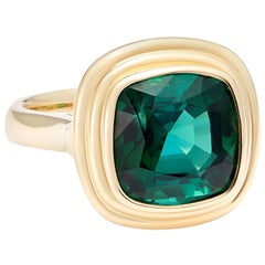 Minka, 6 Carat Tourmaline Yellow Gold Ring