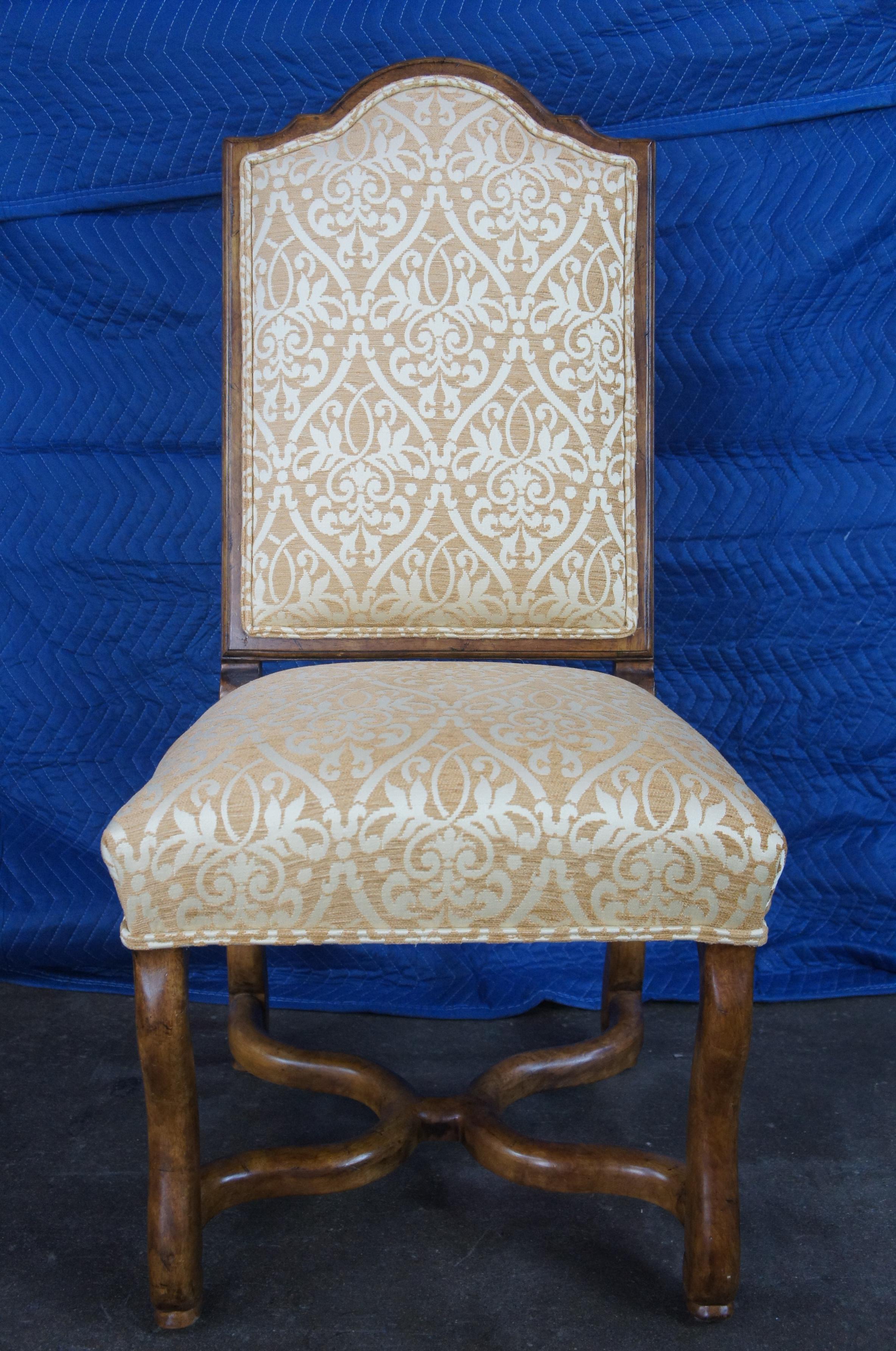 6 Century Furniture Deer Creek Caribou Dining Chairs Old World French Country For Sale 1