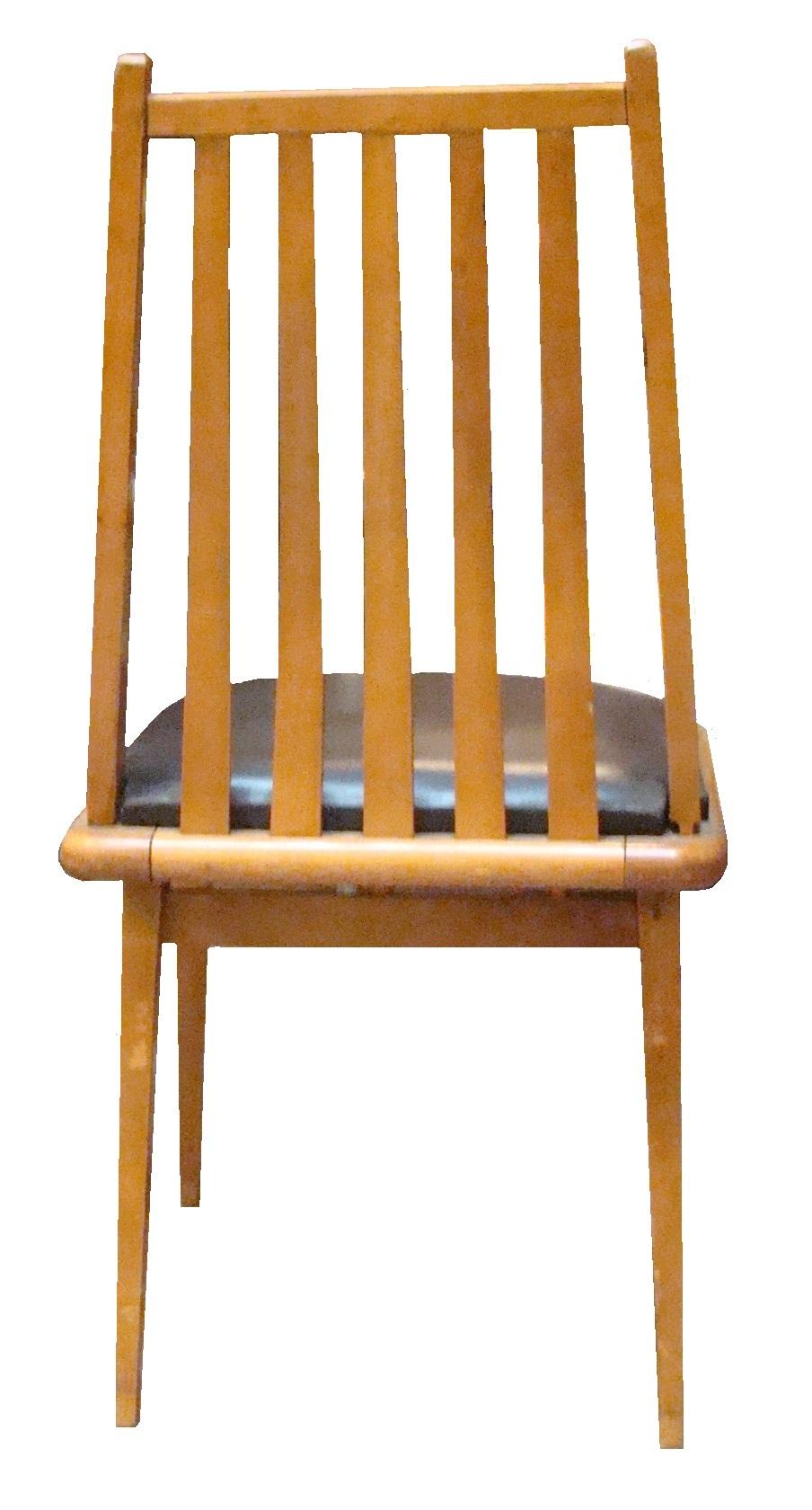8 Stühle, 1950, Landhausstil, Italien, Material: Holz (Space Age) im Angebot