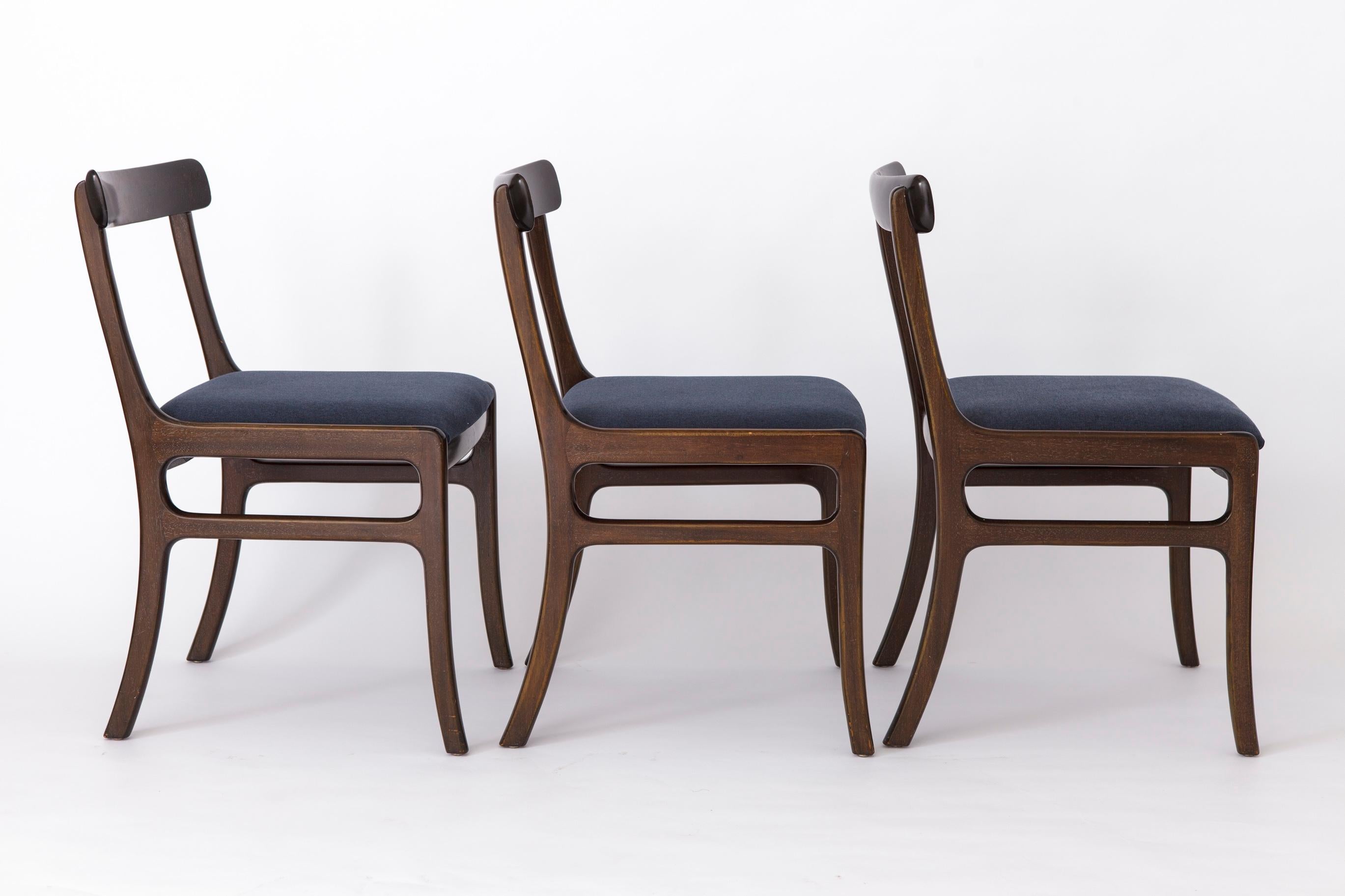 6 Stühle von Ole Wanscher für Poul Jeppesen, 1960er Jahre, Modell Rungstedlund, 6er-Set (Dänisch) im Angebot