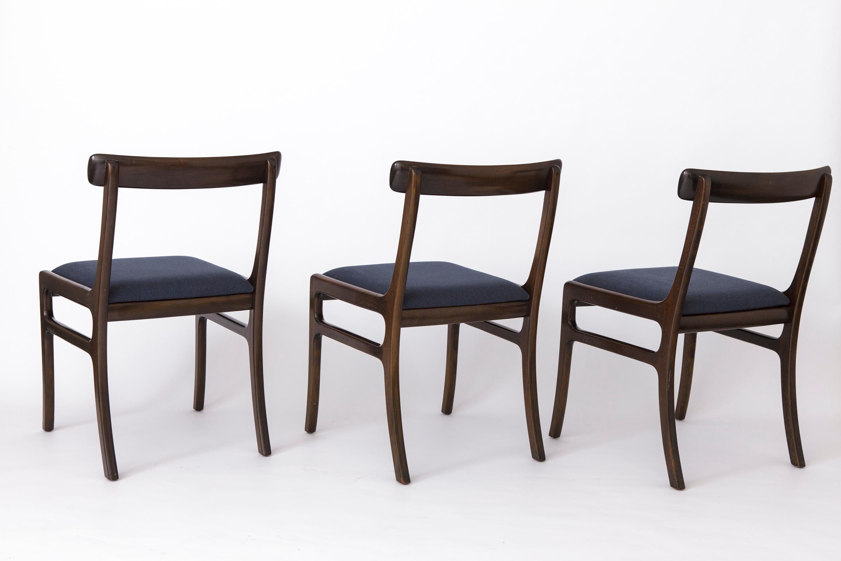 6 Stühle von Ole Wanscher für Poul Jeppesen, 1960er Jahre, Modell Rungstedlund, 6er-Set im Zustand „Gut“ im Angebot in Hannover, DE