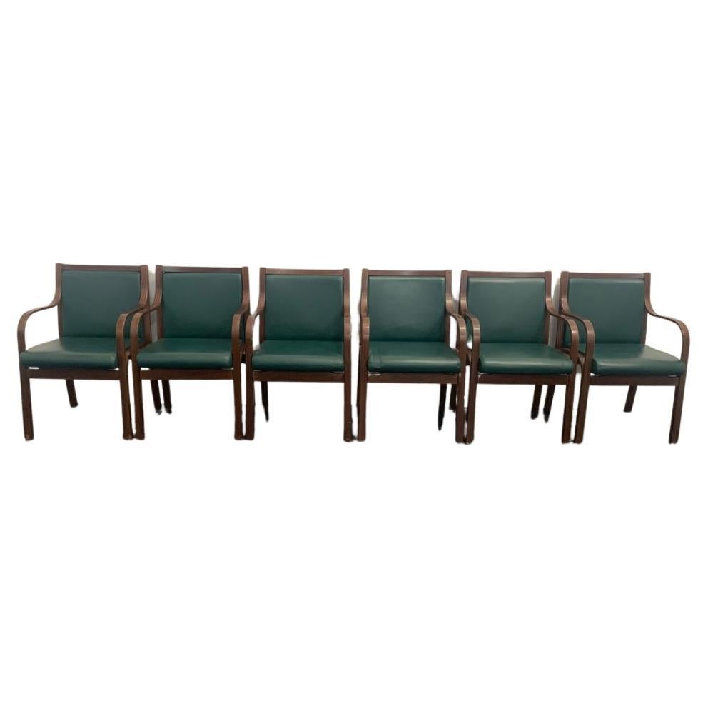 6 Chairs by Vittorio Gregoretti for Poltrona Frau, 1950s