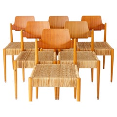 6 Chairs Egon Eiermann Chairs #SE19 Bauhaus Germany 1950s Vintage