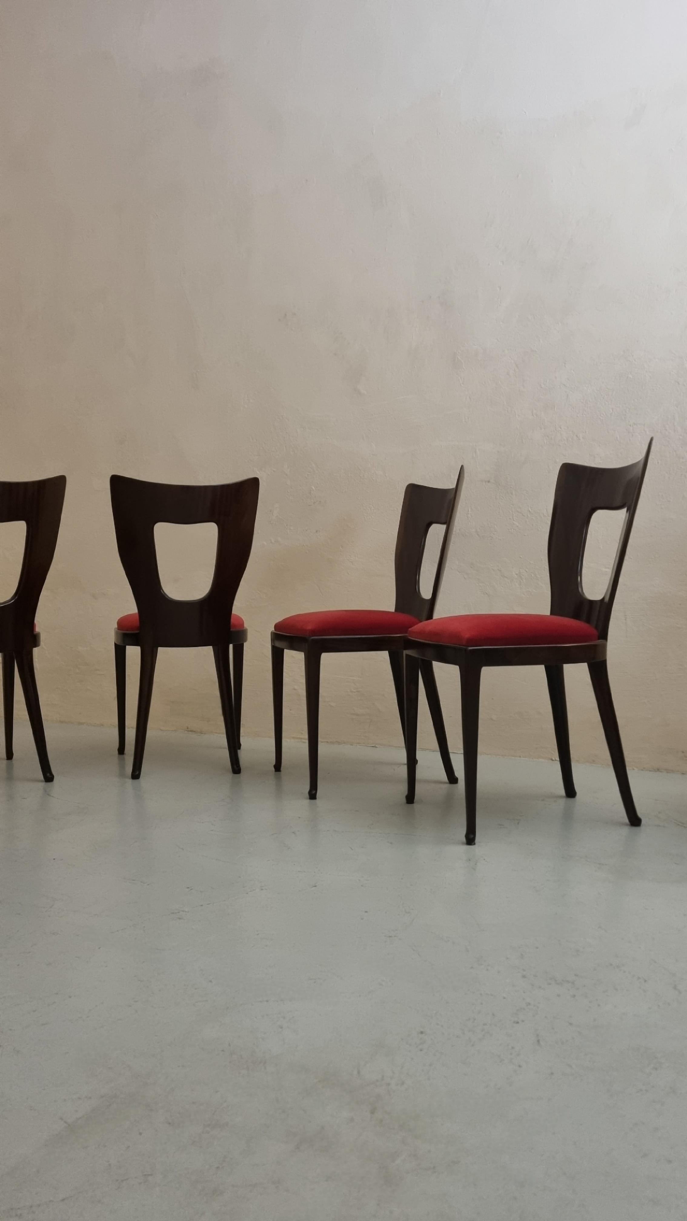 6 chaises mod. 7388 dessinées par Osvaldo Borsani pour ABV 1951 en vente 3