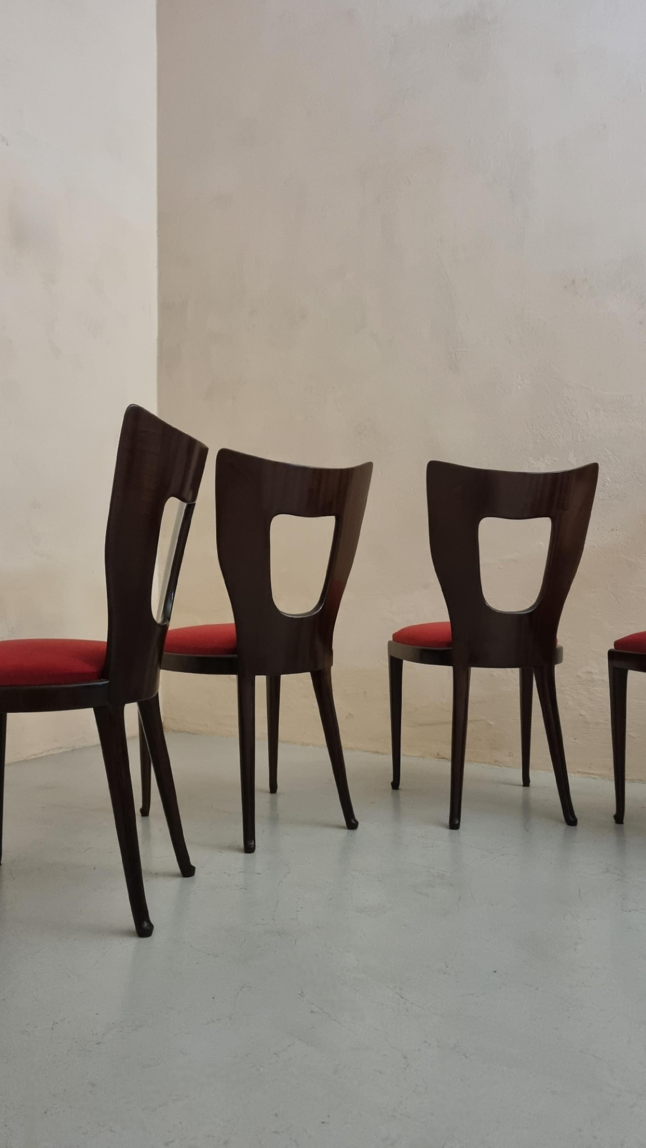 6 chaises mod. 7388 dessinées par Osvaldo Borsani pour ABV 1951 en vente 5