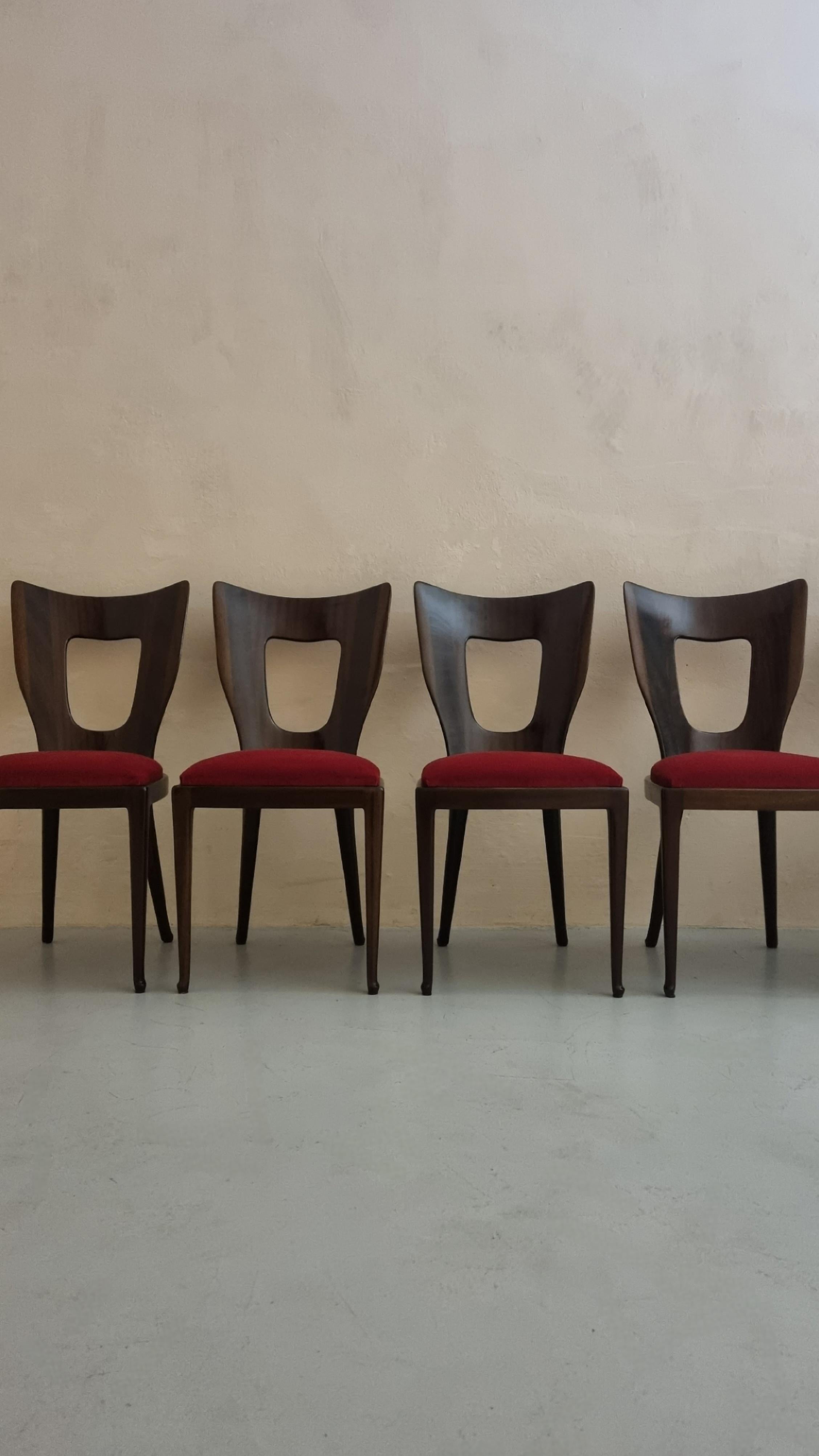 Italian 6 chaises mod. 7388 dessinées par Osvaldo Borsani pour ABV 1951 en vente