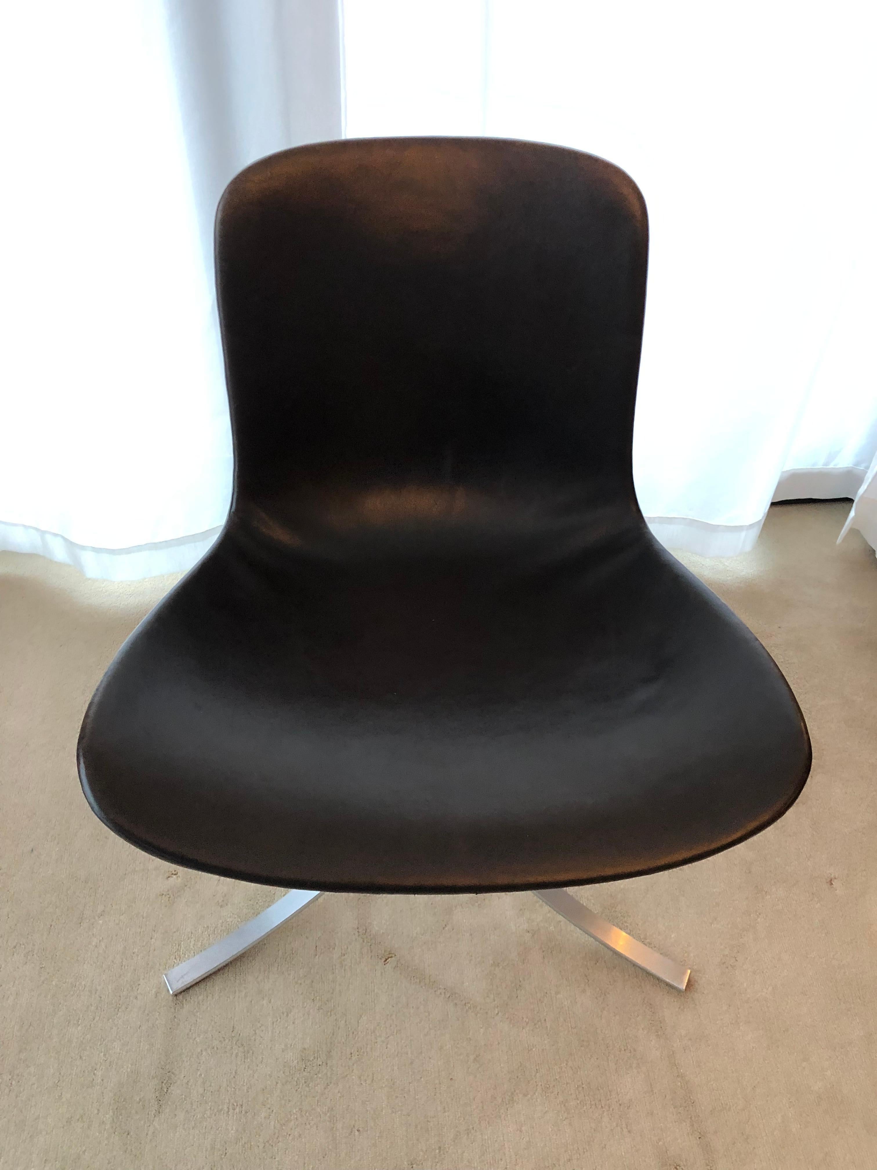 Mid-Century Modern 6 Chairs PK9 from Poul Kjaerholm for Kold Christensen For Sale