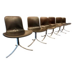 6 Chairs PK9 from Poul Kjaerholm for Kold Christensen