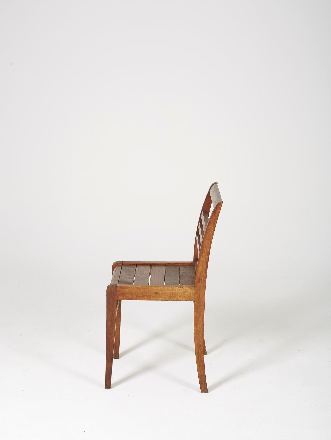 6 Chairs Reconstruction by René Gabriel, 1940s 2