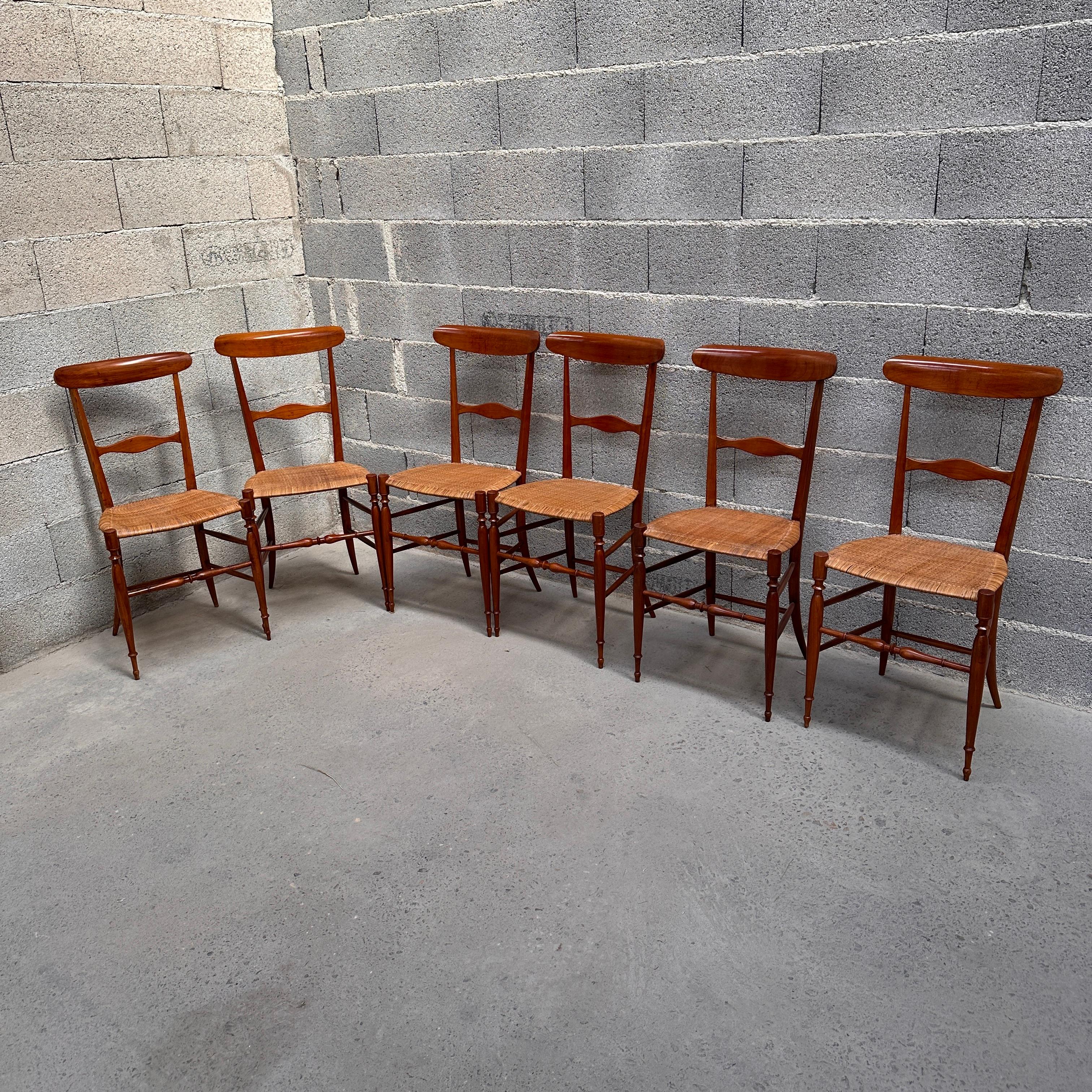 6 Chairs Superleggera Chiavari For Sale 3
