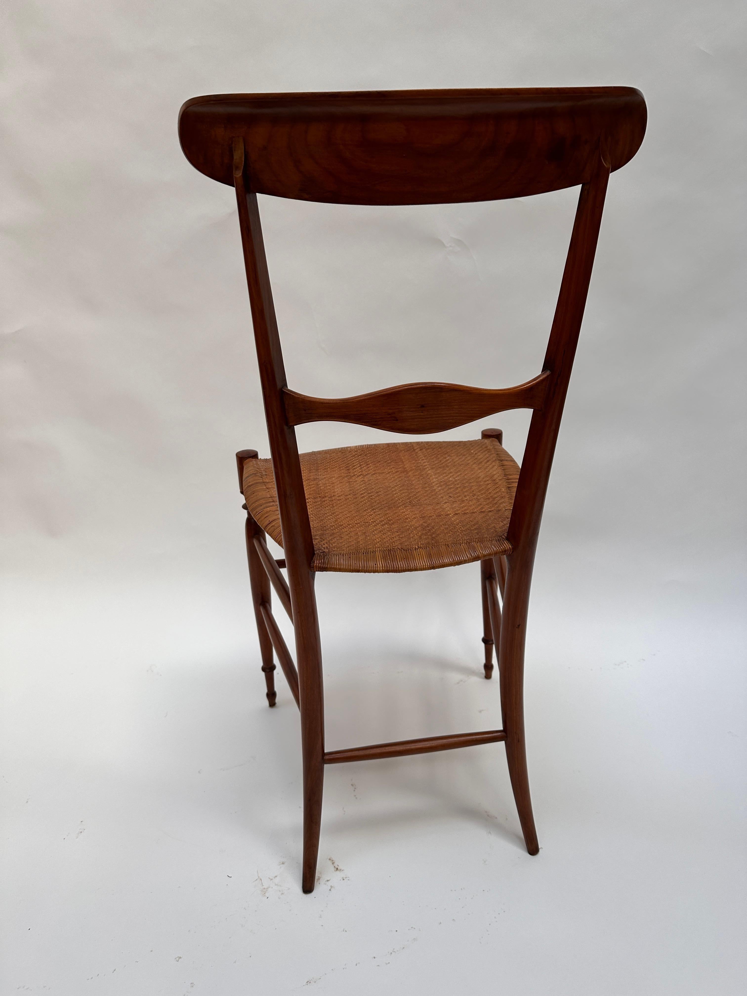 Wood 6 Chairs Superleggera Chiavari For Sale