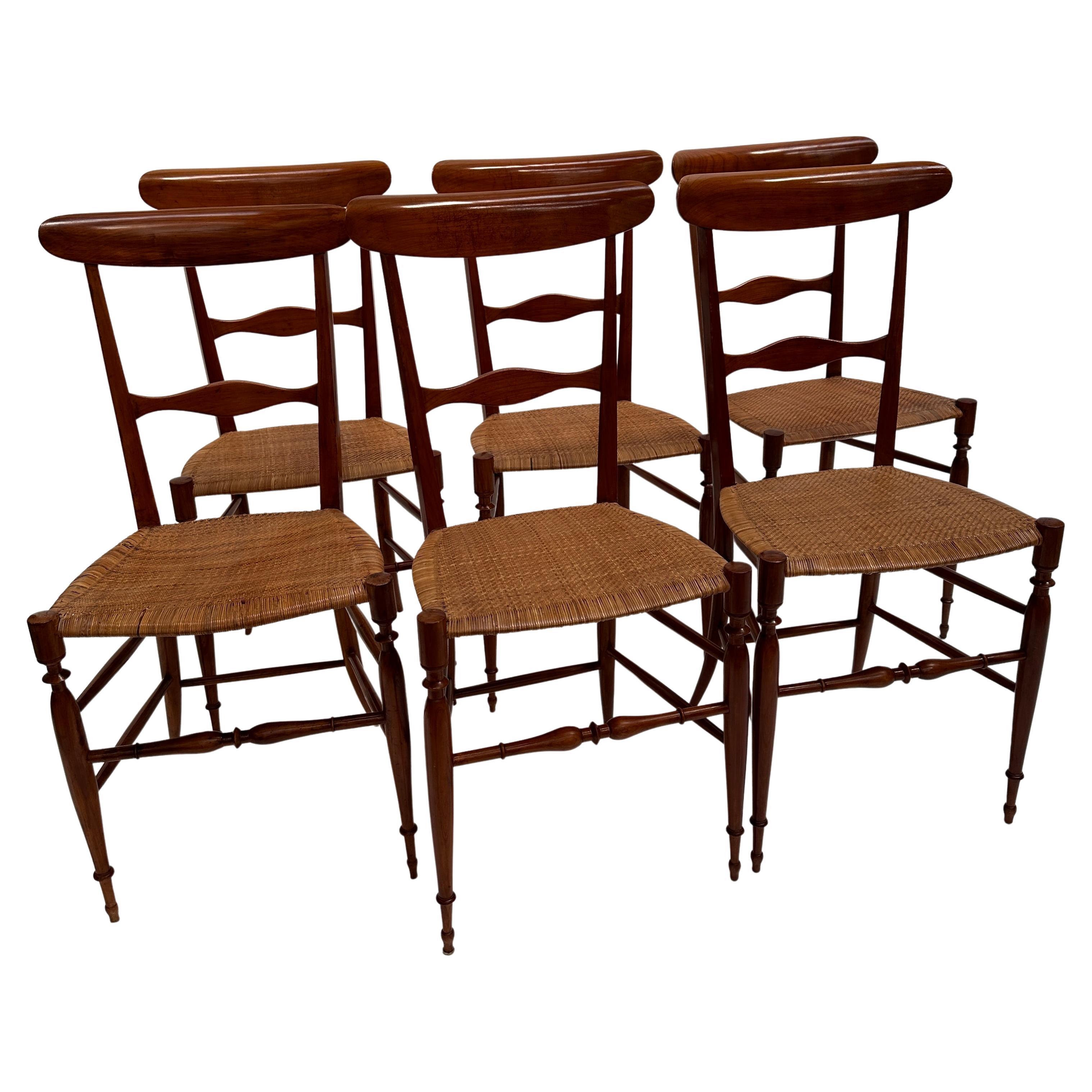 6 Chairs Superleggera Chiavari For Sale