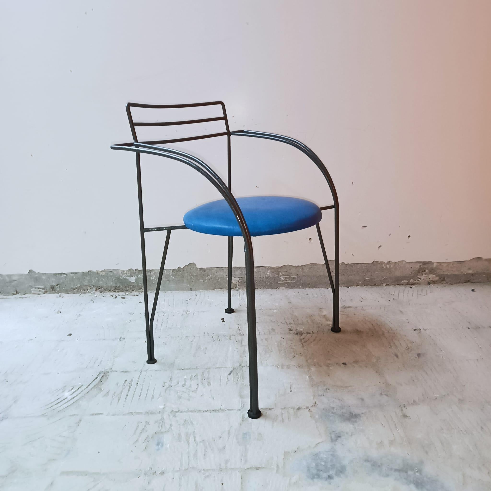 6 Stühle Kollektion „Lune D'argent“, Pascal Mourgue, Design 1985 im Angebot 1