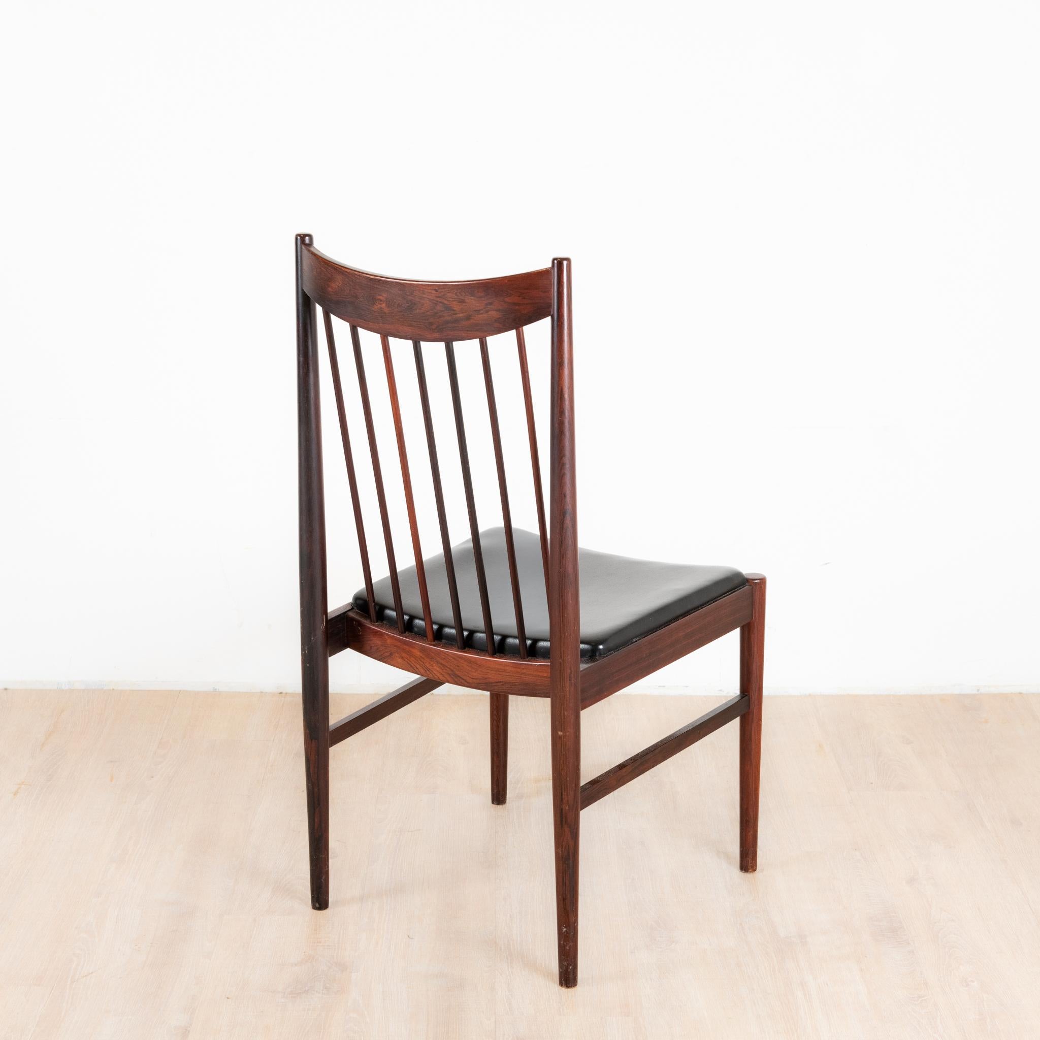6 chaises en palissandre, Arne Vodder, Sibast furniture, Danemark In Excellent Condition For Sale In SAINT-SEVER, FR