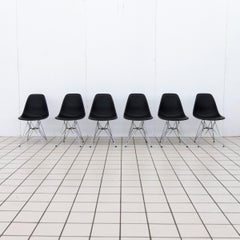 6 Charles and Ray Eames Vitra DSR Chairs