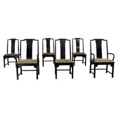 Chin Hua Esszimmerstühle: 4 Stühle und 2 Sessel von Raymond K. Sobota