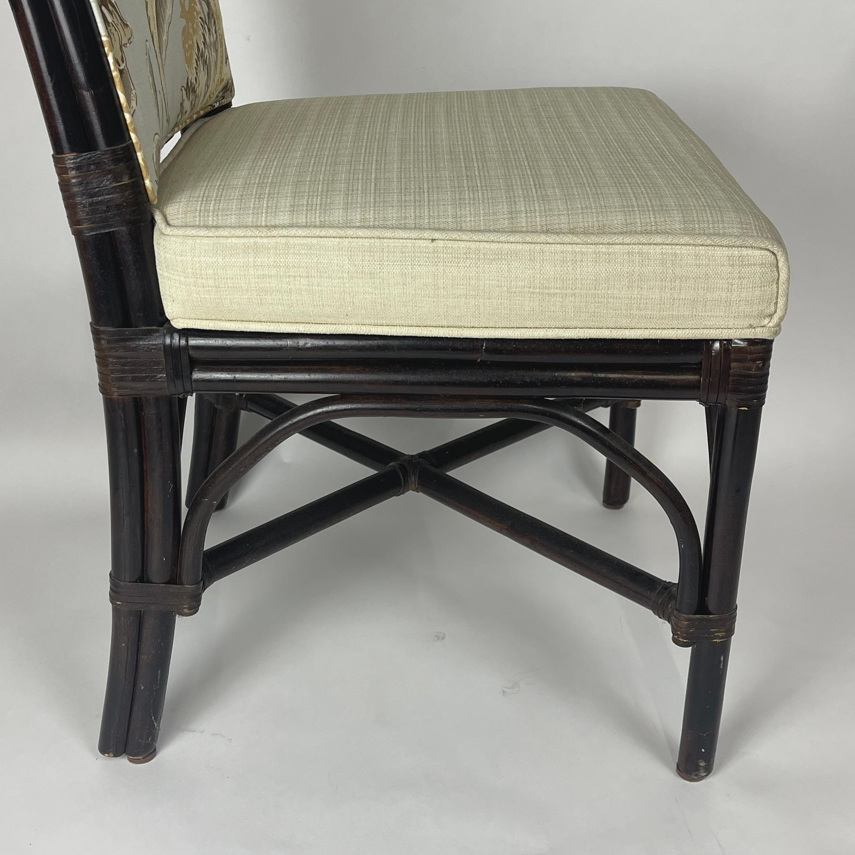 rattan chippendale chairs