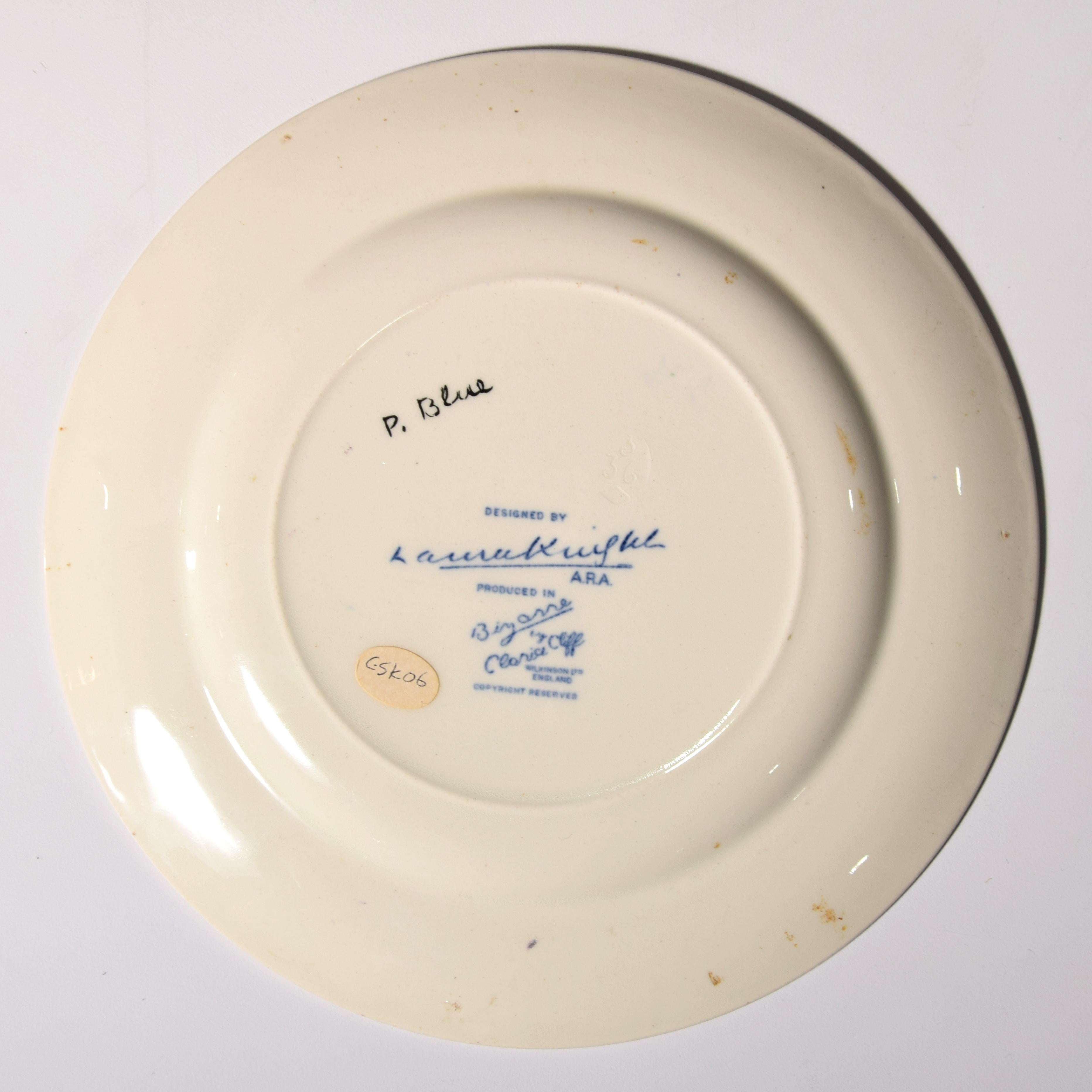 6 Clarice Cliff / Laura Knight CIRCUS Plates, Prototype For Sale 6