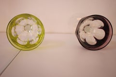 6 Colored Wine Glasses by Moser Karlsbad