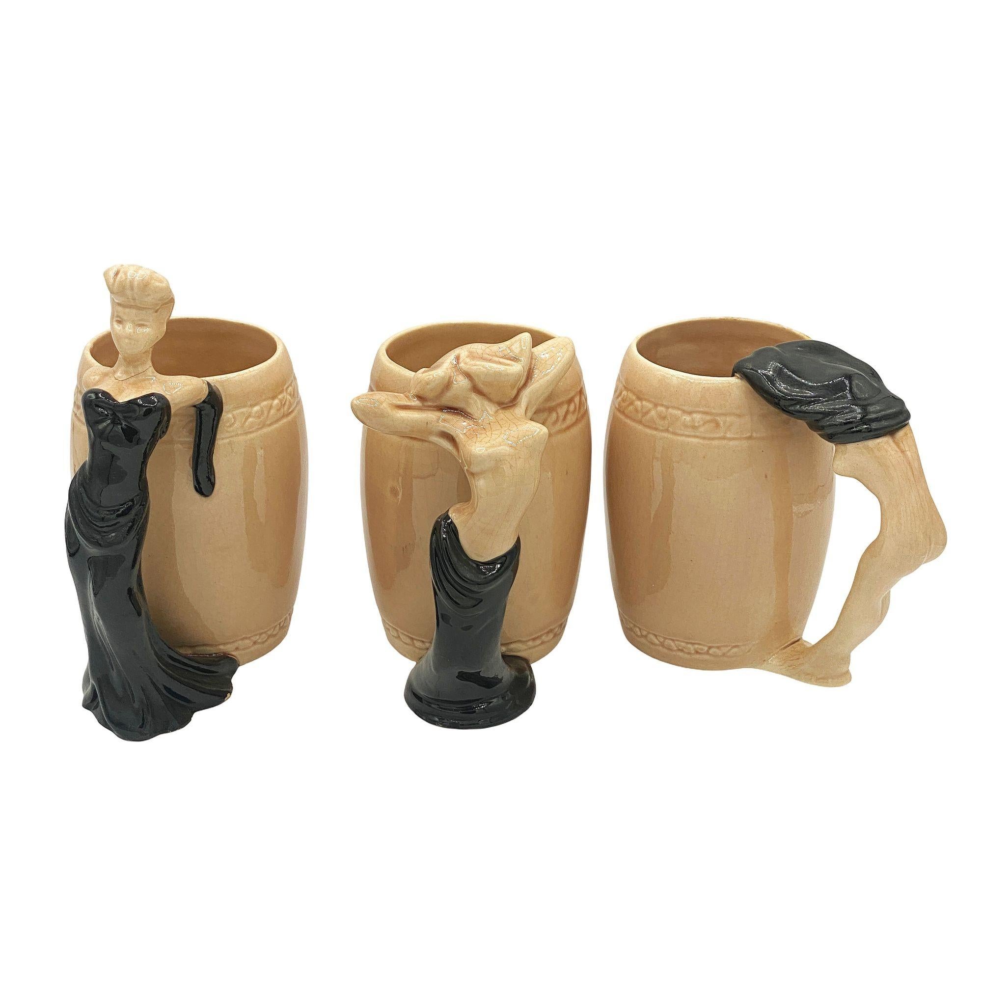 Un fabuleux ensemble de 6 tasses en céramique 