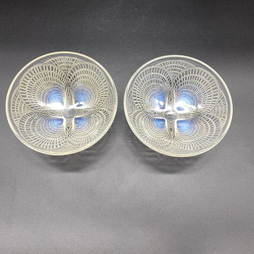 Art Deco 6 Coquilles Glass Bowls by R.Lalique  For Sale