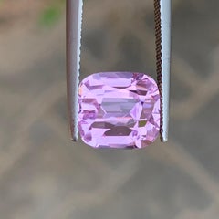 6 Cts Baby Pink Color Kunzite Gemstone Step Cushion Cut for Jewellery 9 mm