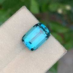 6 Cts Lagunenblauer Turmalin-Edelstein für Ringe, 13 mm