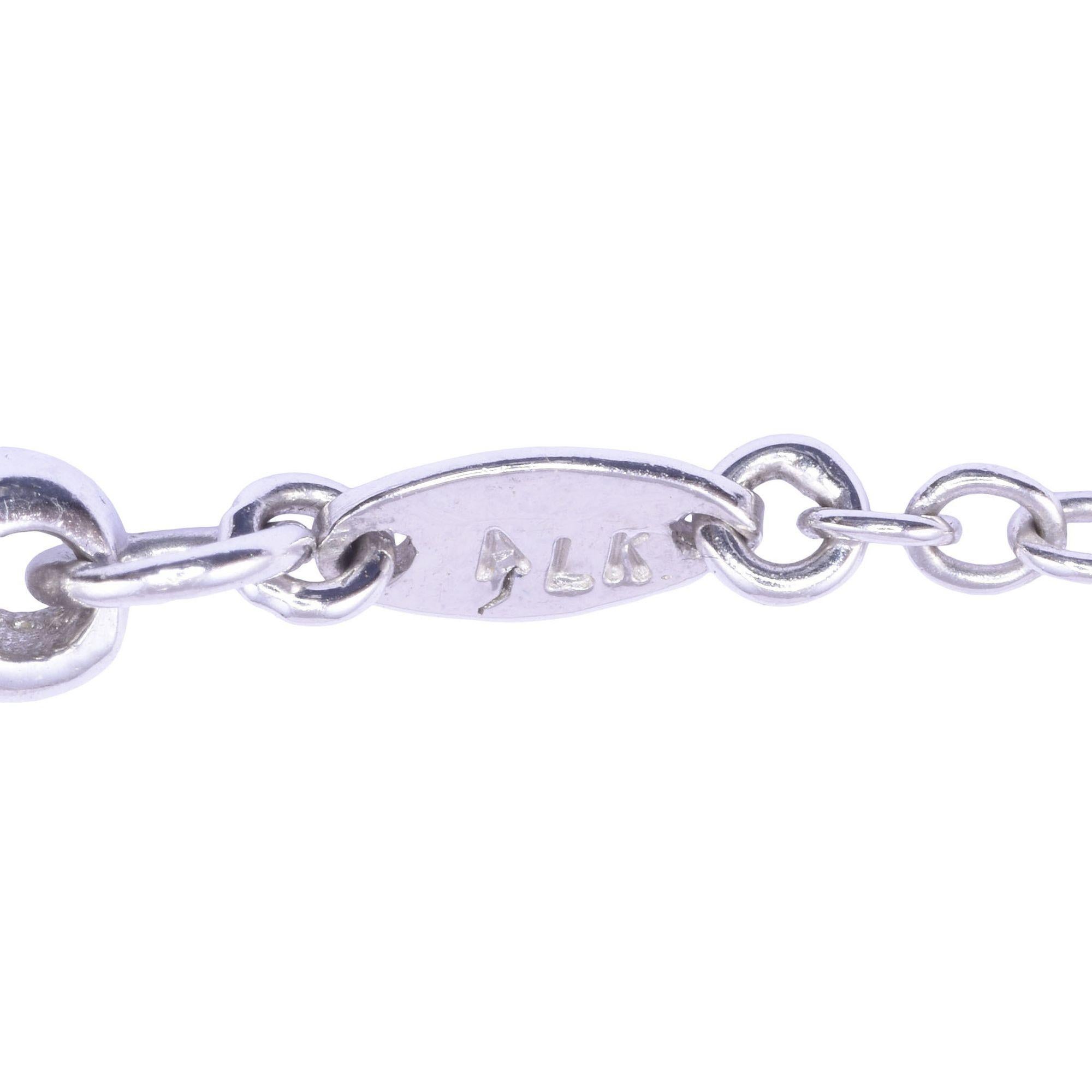 6 Karat Diamant-Halskette mit Anhänger im Angebot 1