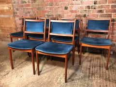 6 Danish Johan Andersen for Uldum Mobelfabrik Vintage Retro 1960 Dining Chairs