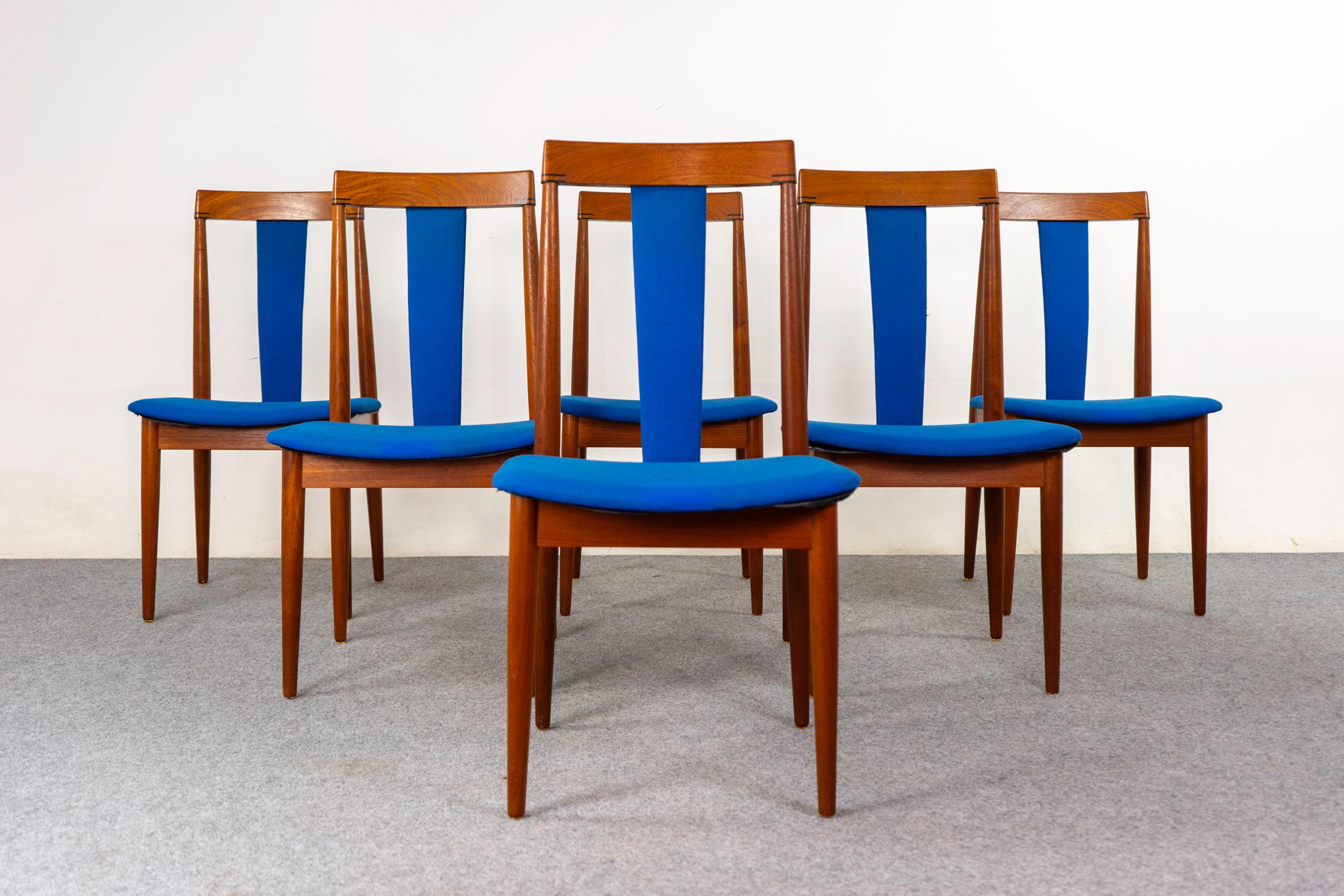 6 Sedie da pranzo danesi in teak modello 771 della metà del secolo scorso di Hans Olsen in vendita 3