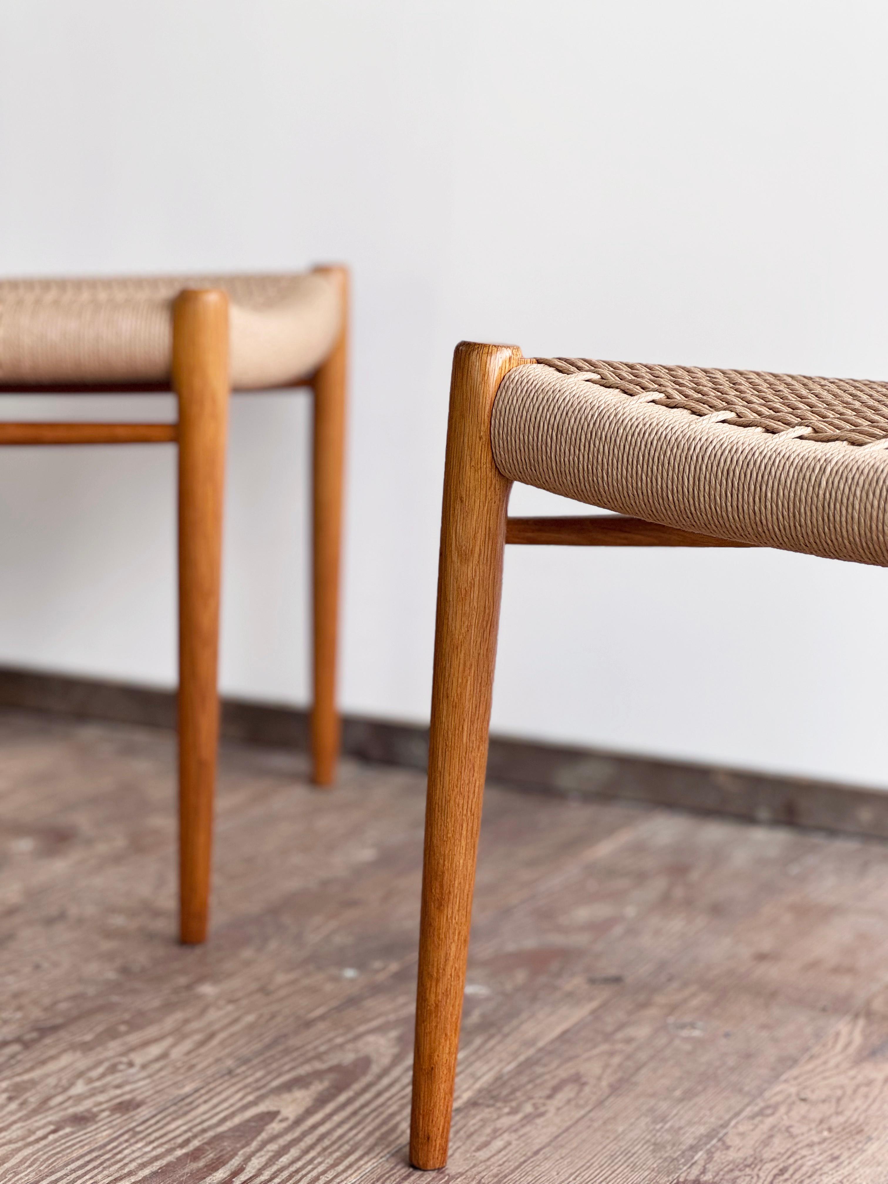 6 Danish Mid-Century Modern Oak Dining Chairs #75, Niels O. Møller, J. L. Moller 4