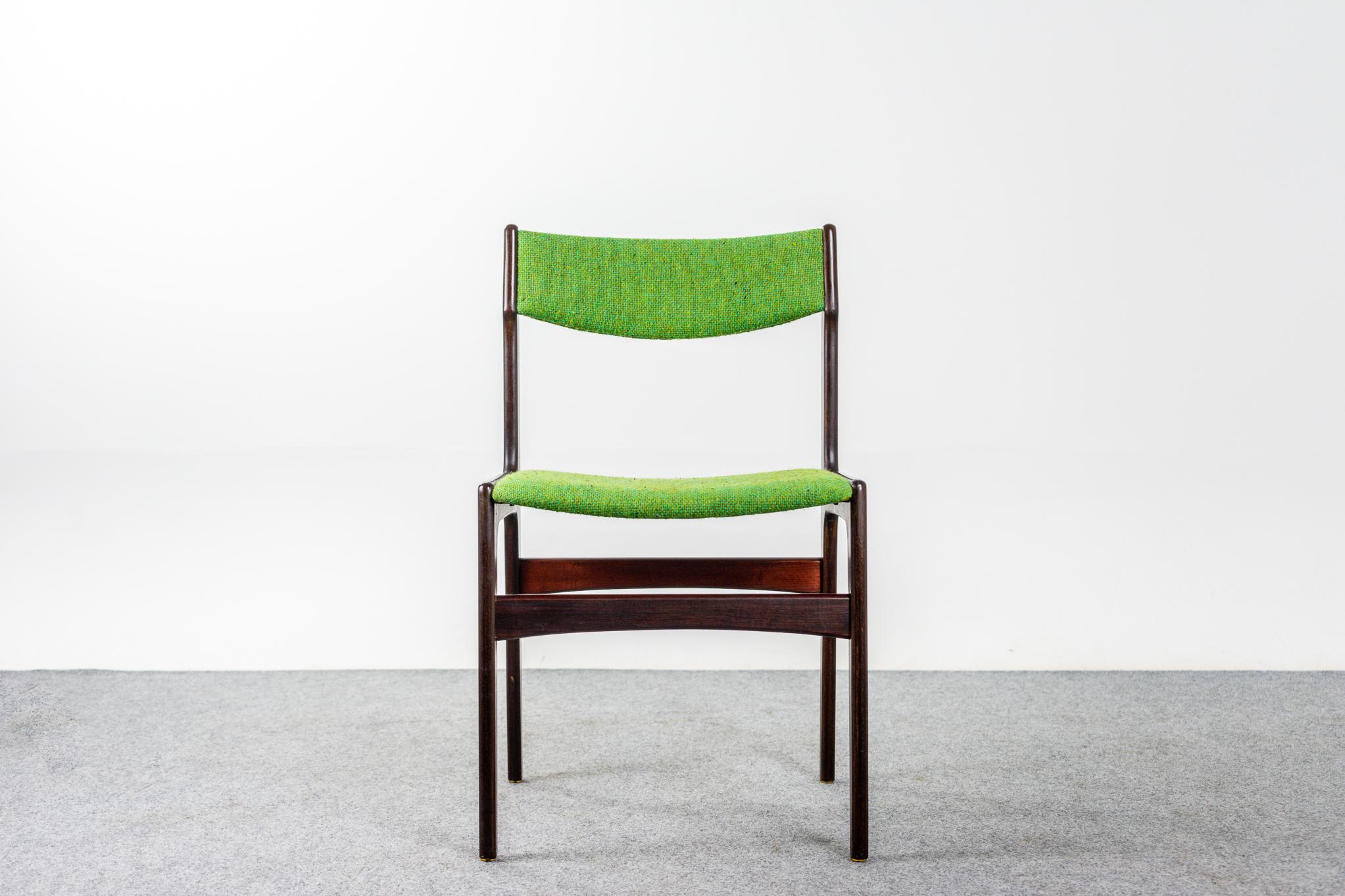 Scandinavian Modern 6 Danish Mid-Century Modern Rosewood Dining Chairs
