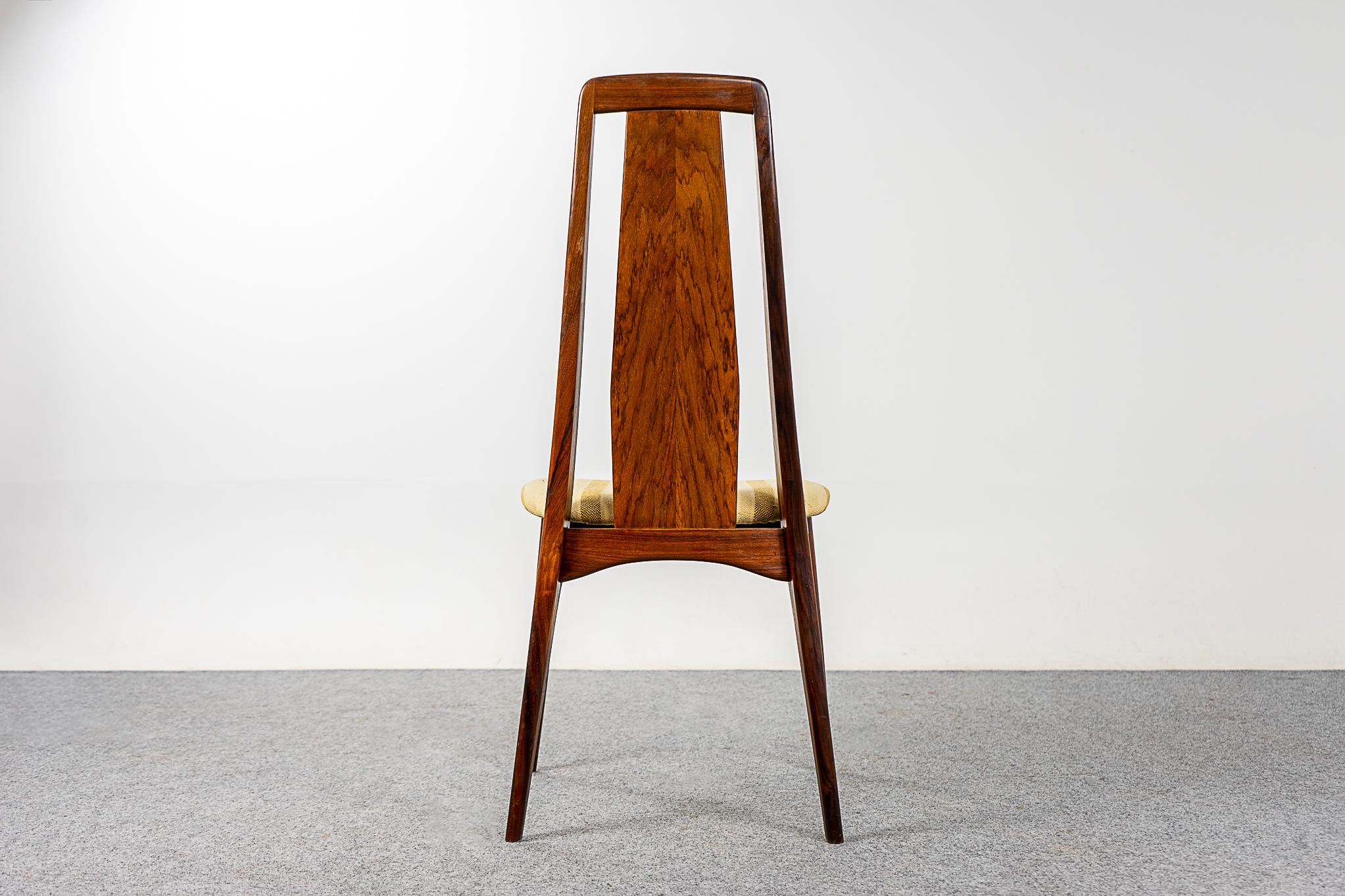 6 Danish Modern Rosewood Dining Chairs by Niels Koefoed For Sale 4