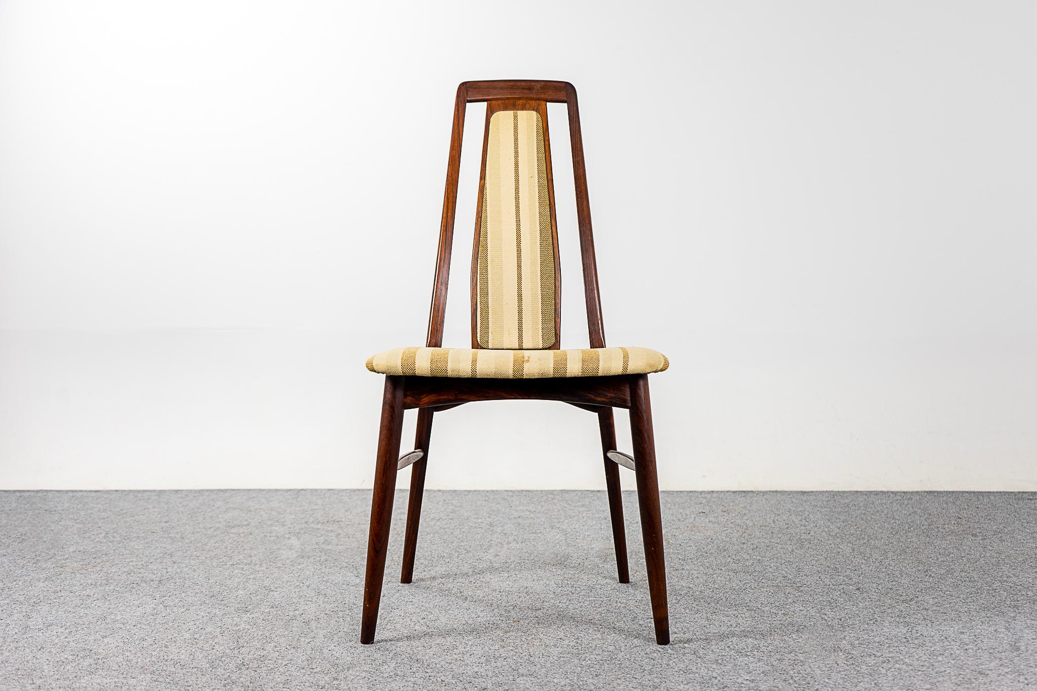 6 Danish Modern Rosewood Dining Chairs by Niels Koefoed In Good Condition For Sale In VANCOUVER, CA