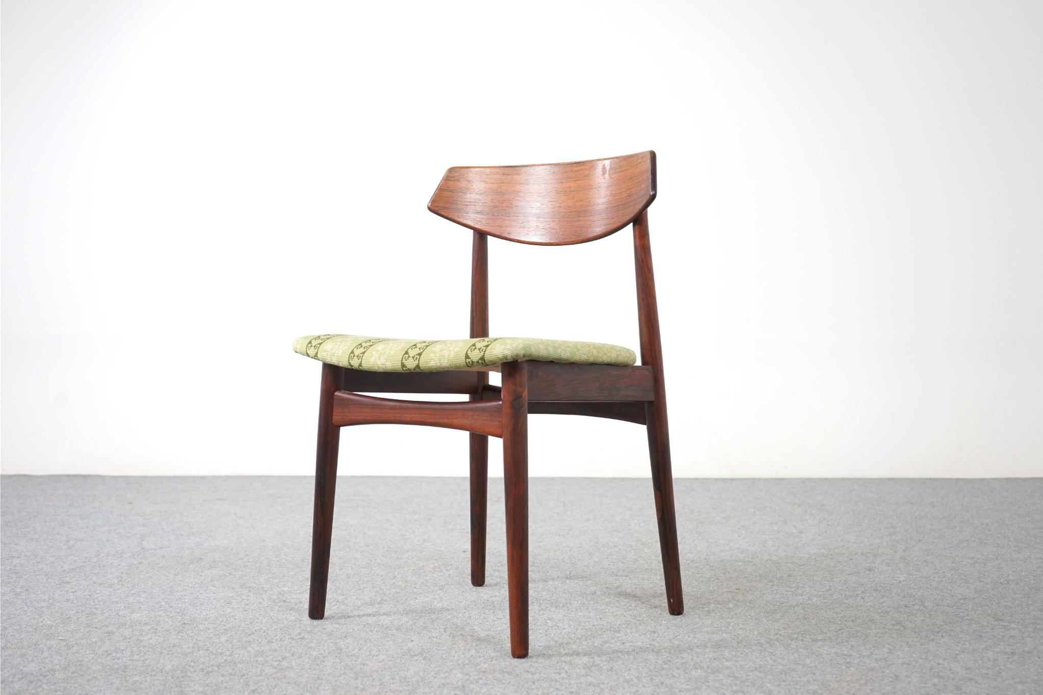 6 Danish Modern Rosewood Dining Chairs For Sale 4