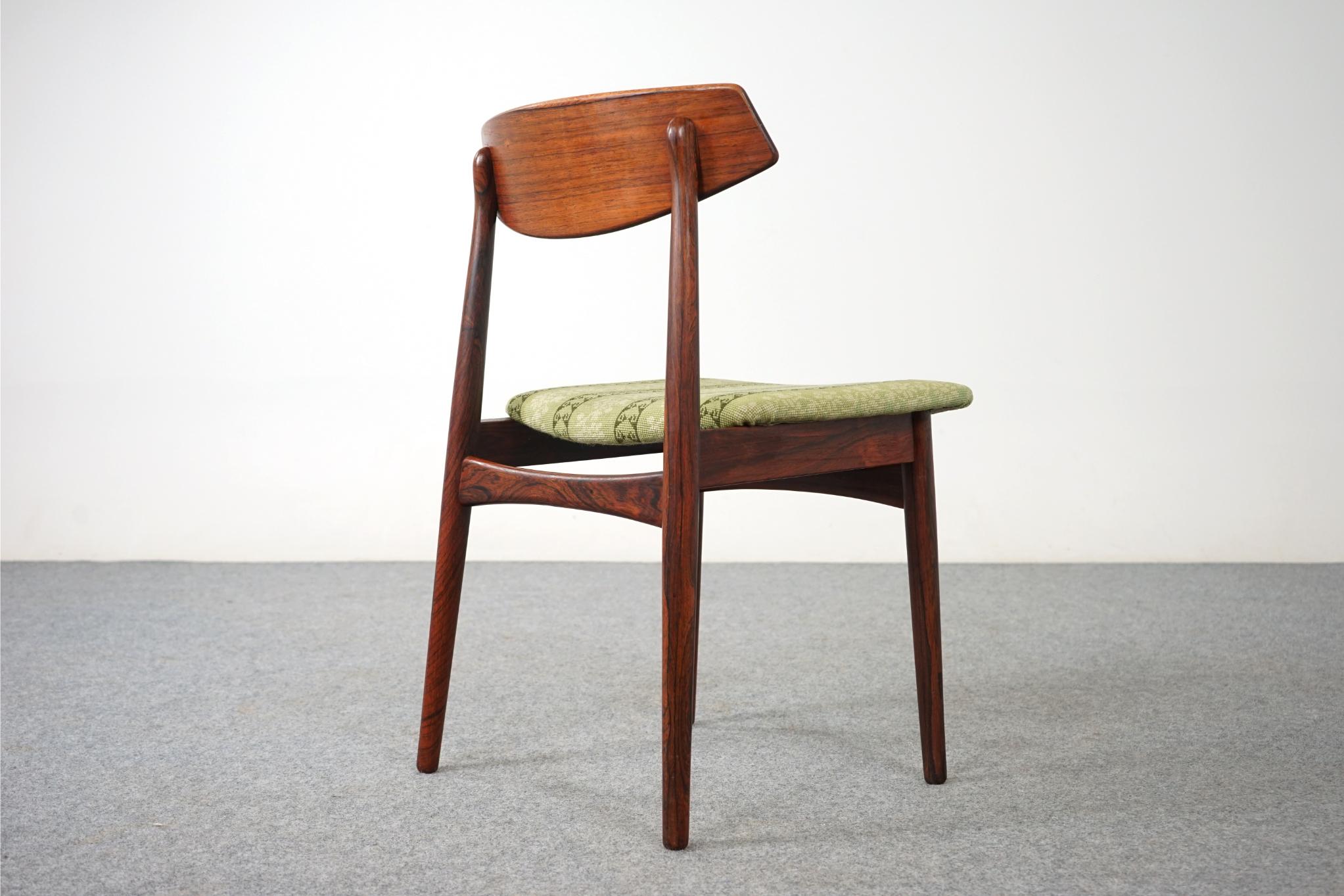 Mid-20th Century 6 Danish Modern Rosewood Dining Chairs For Sale