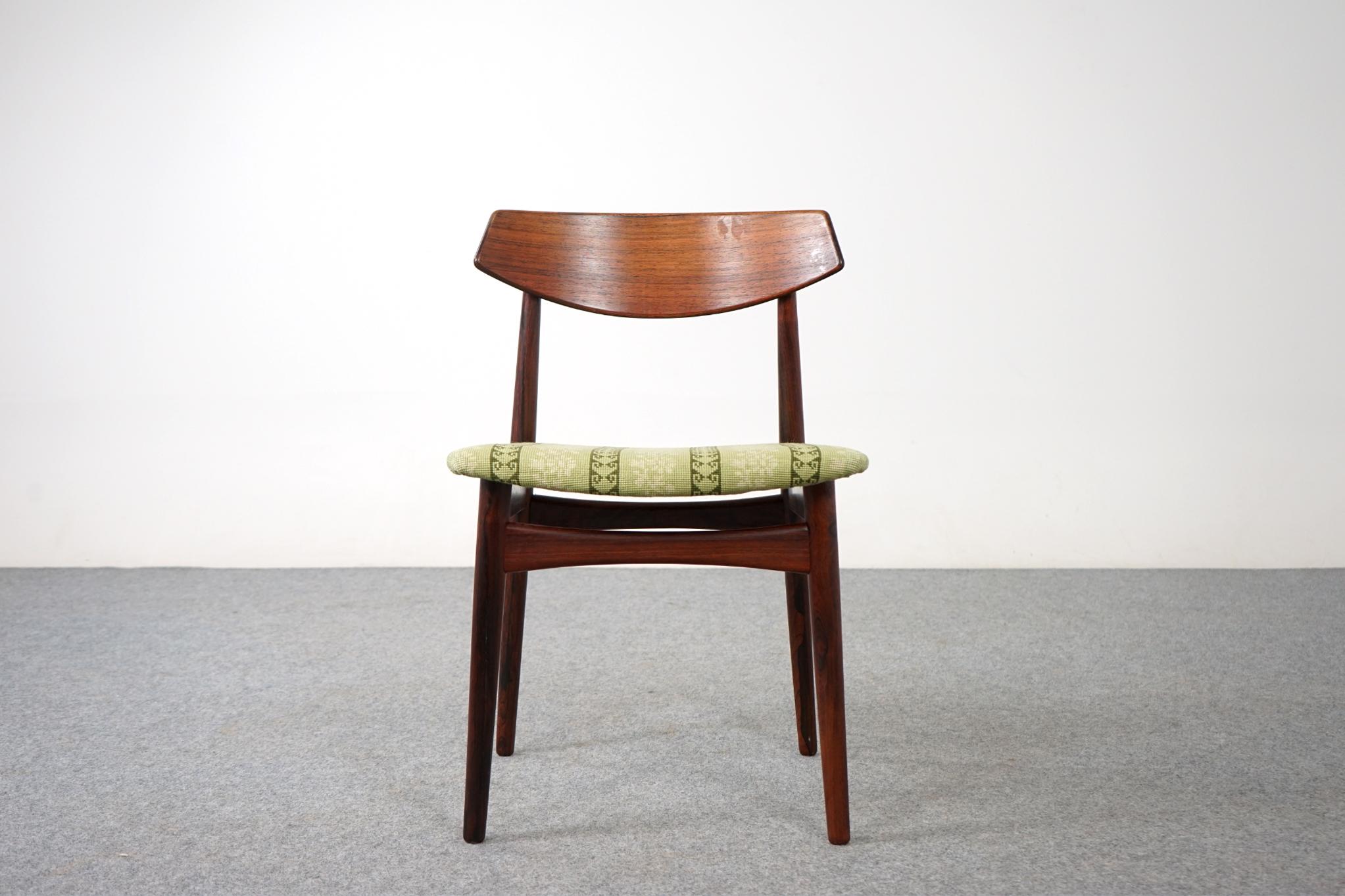 6 Danish Modern Rosewood Dining Chairs For Sale 3