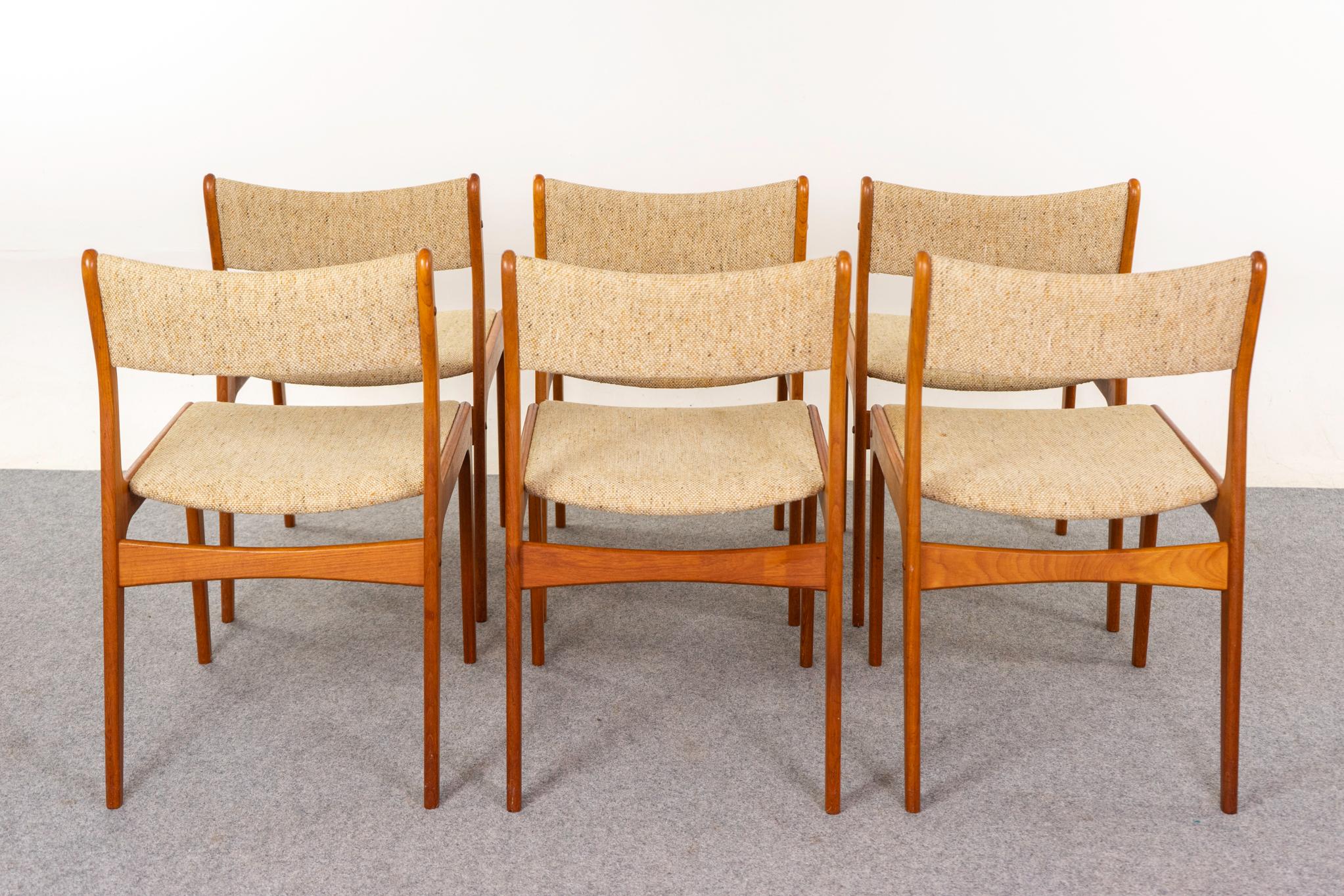 6 Danish Modern Teak Dining Chairs 5