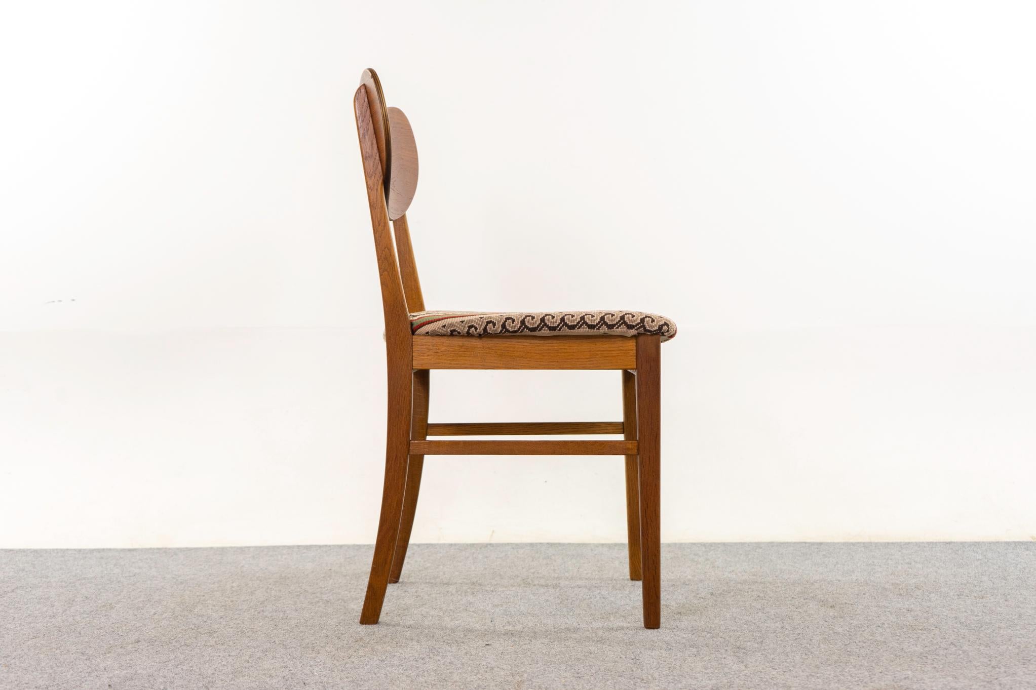 Teck 6 Chaises de salle à manger danoises en The Moderns en vente