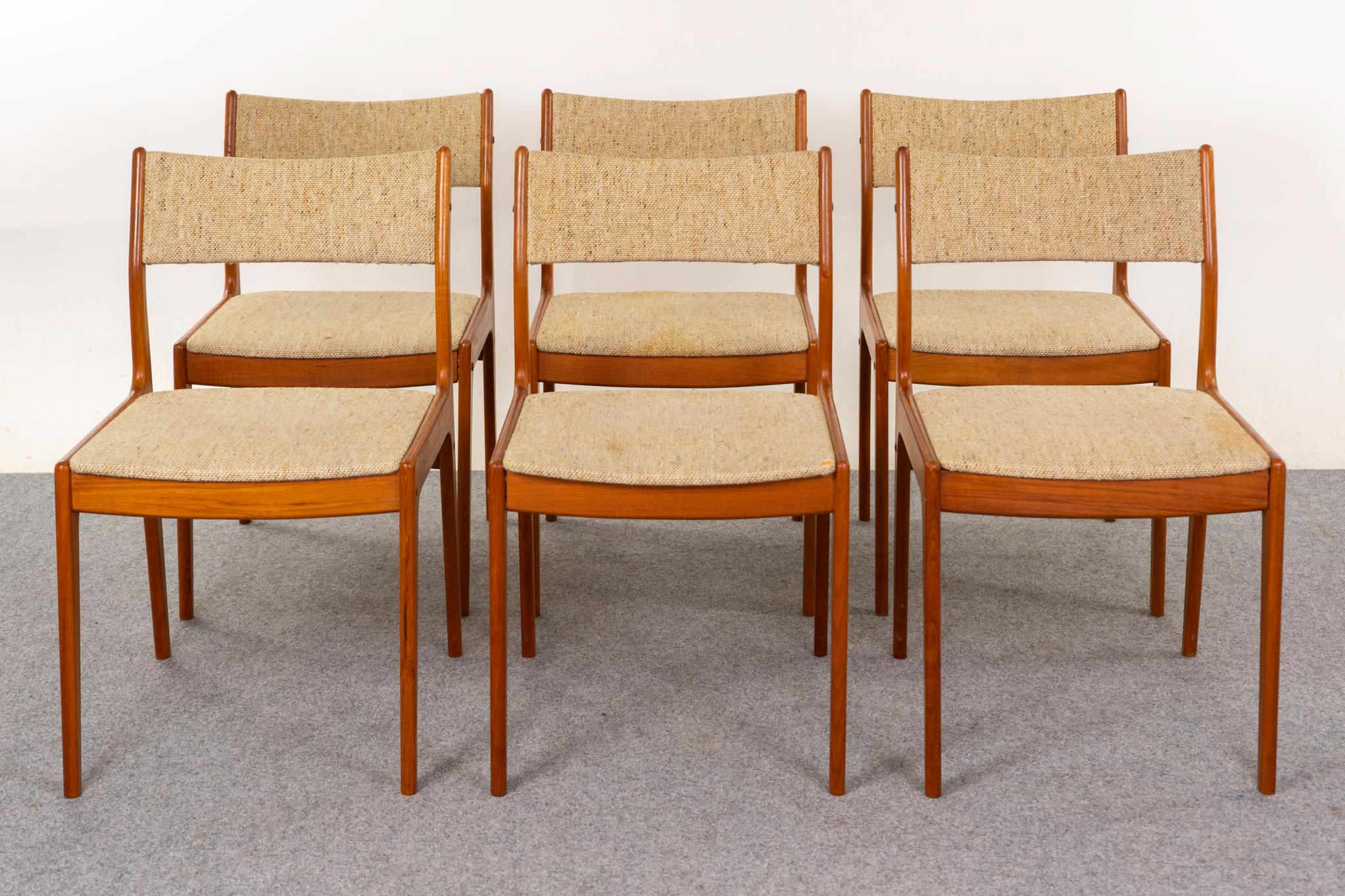 6 Danish Modern Teak Dining Chairs 4