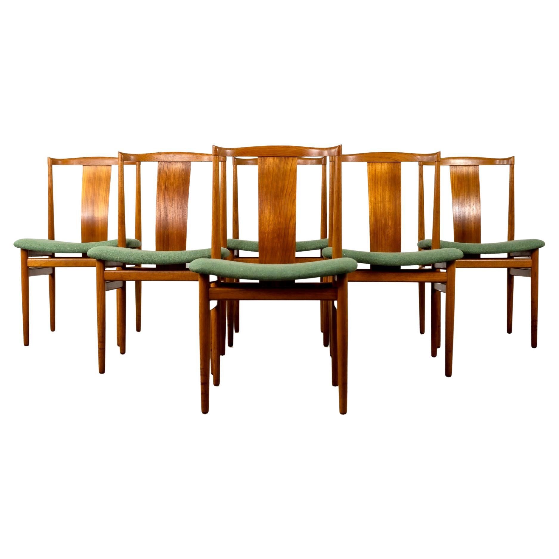 Danish Modern Teak Dining Chairs by Harbo Solvsten and Knud Andersen at