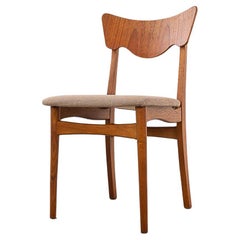 Used 6 Danish Modern Teak & Oak Dining Chairs